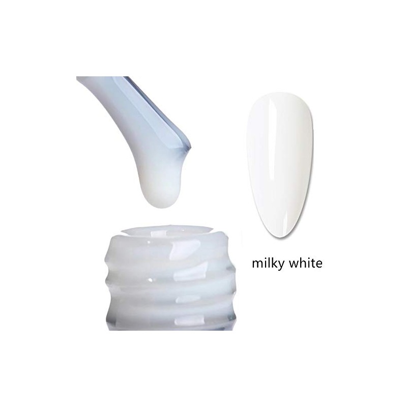 MEMEDA Esmalte de gel para uñas, Milky White, 7.4 ml
