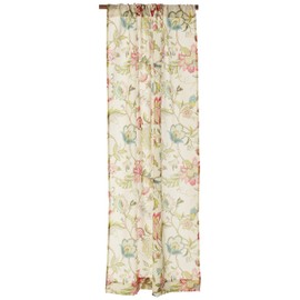 Ellis Curtain Brissac Tailored Panel Pair with Tiebacks, 70 x 63, Red