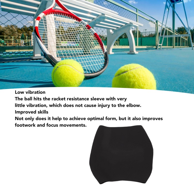 Tennis Racket Resistance Cover Black Velvet Tennis Racket Swing Hitting