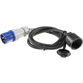 ChiliTec CEE Cable Adapter Plug to Earthing Contact Coupling 1.5 m
