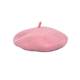 SATINIOR Beret Hat French Beanie Cap Artist Wool Hat for Children Kids Girls (Pink, 1)