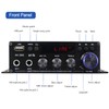 Bluetooth Amplifier, 800W HIFI Power Audio Stereo Amplifier, 2 Channels