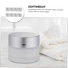VICASKY 5G Frosted Glass Cream Jars 8-Pack Small Cosmetic Containers