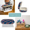 LAGO TERRA Fox Print Hard Shell Glasses Case - Navy