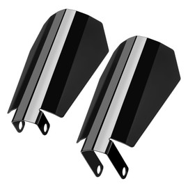 Amazicha Motorcycle Hand Guards, Large Coffin Cut Handguards Compatible for Harley Sportster Touring Street Glide Road King Electra Glide 2007-2023 Cable Clutch Style -Large, Gloss Black