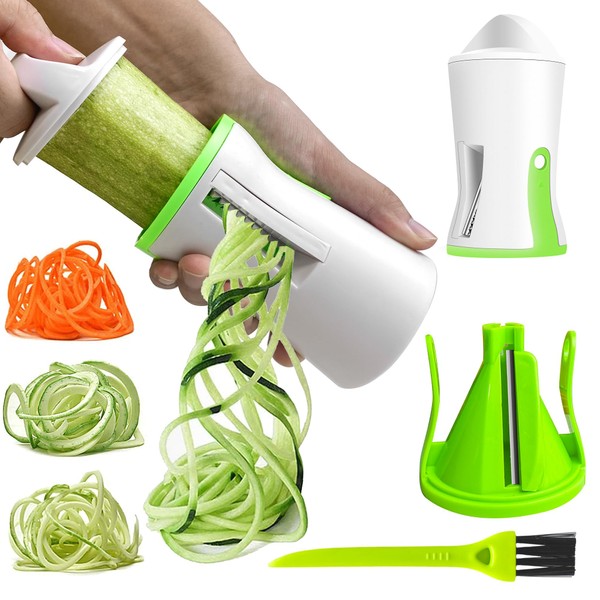 Spiralizer for Vegetables, Courgette Spiralizer, Vegetables Cutter with Cleaning Brush,