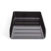 TRU RED Front Load Stackable Plastic Letter Tray, Black, 4/Carton