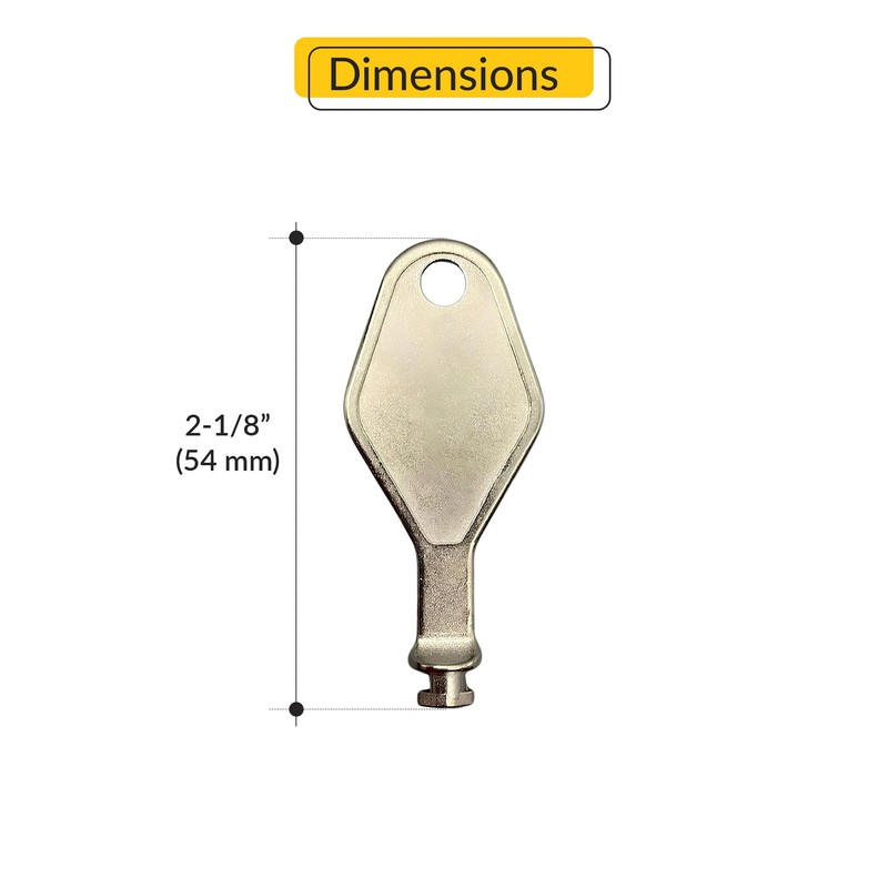 Brixwell 39-226 Release Key DIE CAST for Detachable Window RESTRICTOR