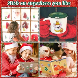 BOUTIKS 5D Diamond Painting Christmas, 21 Pieces DIY Christmas Diamond Sticker Kit Diamond Painting Kits for Stickers Children Christmas Decoration