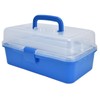 Plastic Storage Box Portable 3 Layer Folding Handheld Tool Organizer