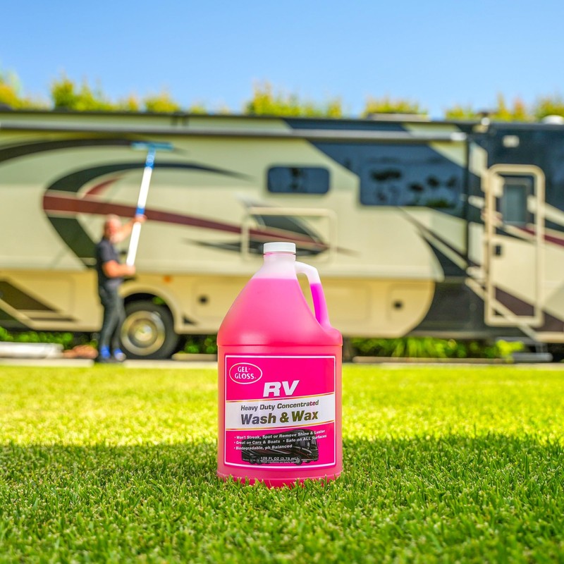 Gel GLOSS RV Wash & Wax - Clean, Streak-Free Finish,