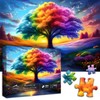 Rainbow Tree of Life Puzzles for Adults 1000 Pieces, Colorful