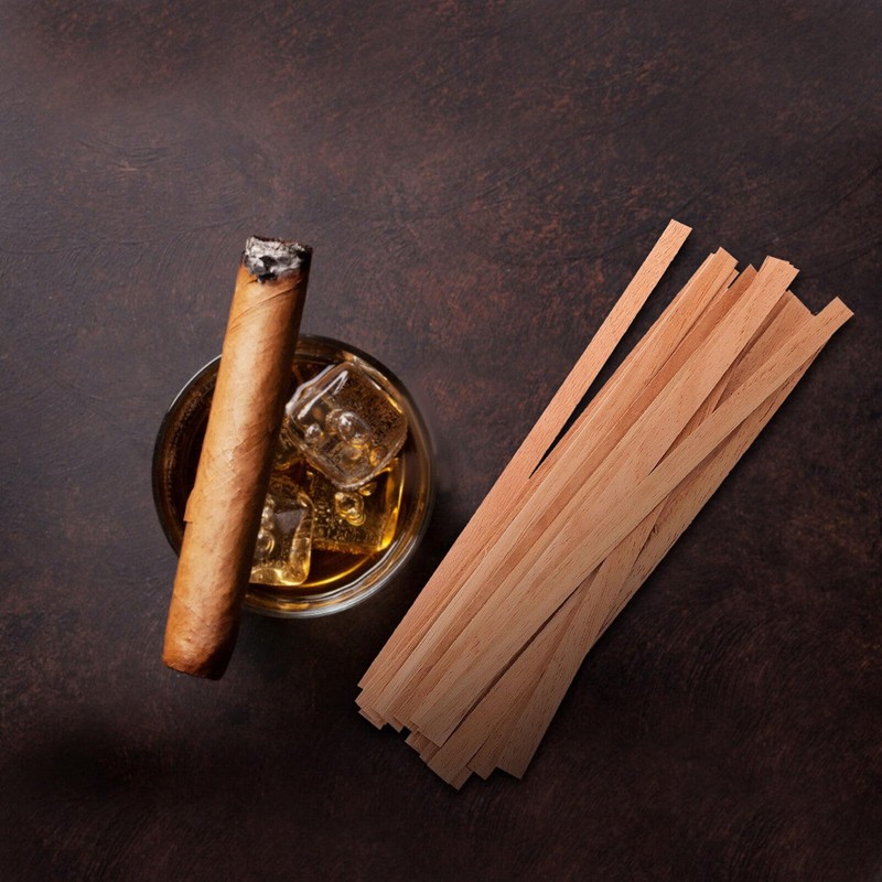 NOLITOY 20pcs Spanish Cedar Planks, Wood Cedar Spills Strips Sticks