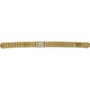 7.5mm Womens Replacement Watchband with Notch Gold Color (notch 7mm)