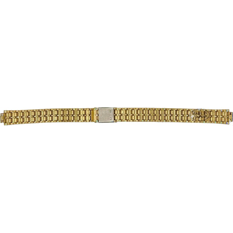 7.5mm Womens Replacement Watchband with Notch Gold Color (notch 7mm)
