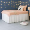 Dorm Bed Skirt Twin XL 50 Inch Drop, Dust Ruffle,