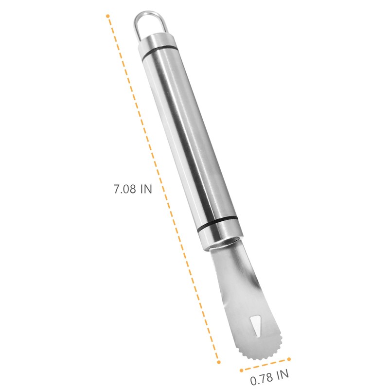 Stainless Steel Orange Peeler, Long Handle Orange Citrus Peeler Tool