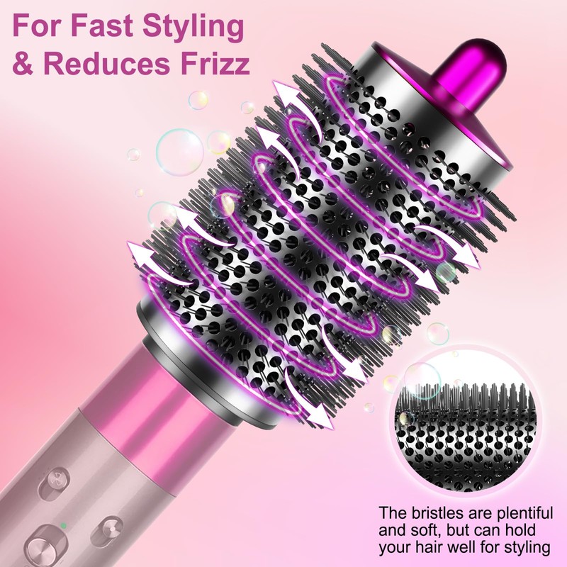 ZEPHBLOW Large Round Brush for Dyson Airwrap Attachments, Bigger Oval
