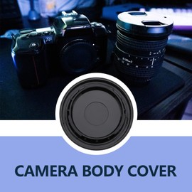 OTOTEC 4 Pcs F mount Plastic Body Cap Camera Protector Dust Cap Compatible with Nikon F Mount Film or Digital SLR camera Black