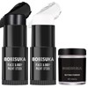 BOBISUKA Black White Face Paint Stick with Setting Powder Set,