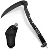 WILLBOND Black Sharp Folding Sickle Garden Tool Portable Safety Grass