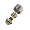 Compression Fitting for Heating Pipe 16 x 2 and Distributor for Underfloor Heating 3/4 Inch Euro Cone Pack of 10