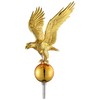 HeyJiaYu Eagle 14" Flagpole Topper for 20ft,25ft,30Ft Telescopic Flagpoles, Flag