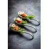 LYEOBOH Ceramic Asian Soup Spoons Set of 6 with Long