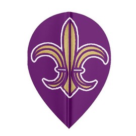 3 Sets #36633 AmeriThon Fleur De Lis Prpl Gld Silv Metallic Dart Flights
