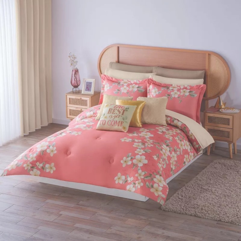 Concord Edredón Magda Rosa Matrimonial + Fundas Y Cojin Concord