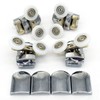 Set of 4 Twin Shower Door Rollers Runners Wheels Pulleys