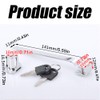 4Pcs Sliding Glass Door Ratchet Lock, Keyed Alike Showcase Display