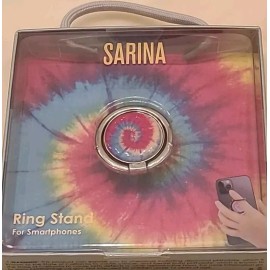 Sarina Oval Tie Dye Rainbow Ring Stand for Smartphones Sealed Box