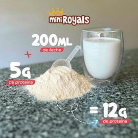 MiniRoyals Malteada de Fresa en Polvo para el Desarrollo de Nios desde 4 Aos  Mix de 7 verduras  Endulzado Naturalmente, Protena Premium, 40...       