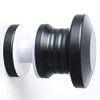 Alise Single Sided Shower Glass Door Knob Handle Pull 1-3/5Inch Dia,Solid SUS304 Stainless Steel Matte Black Finish