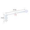 Swing Arm Curtain Rod, 47'' Long, 1.1'' Diameter, Rotate about