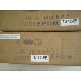Unbranded EPDM Expansion Joint,3/4 In. NPT  Ends Pipe Fitting TU-12-EE ( Lot Of 2 )