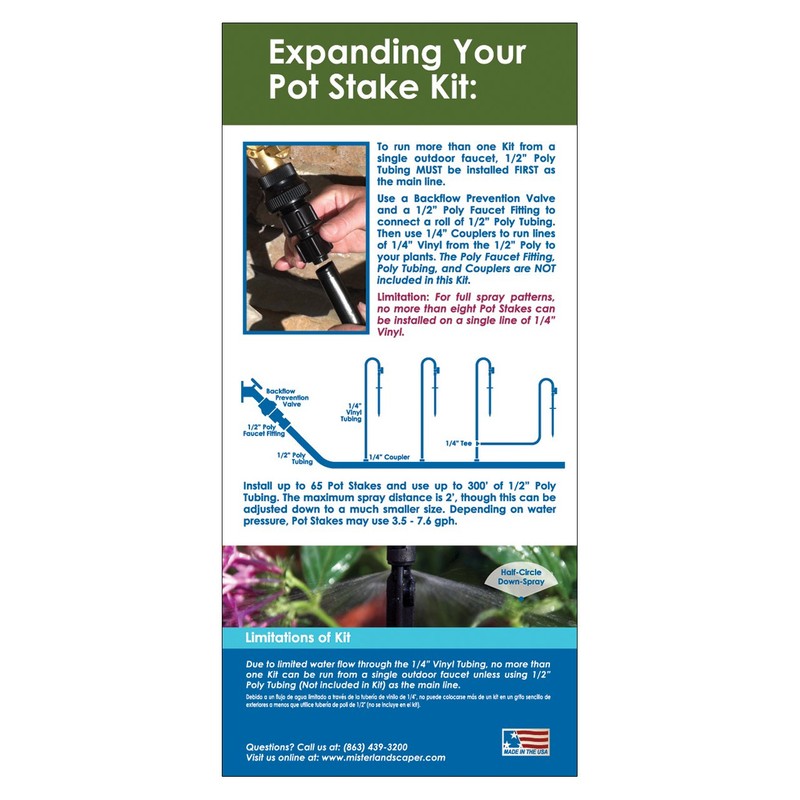 Mister Landscaper Micro Spray Pot Stake Kit