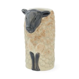 Cooksmart Highland Sheep Utensil Pot | British Designed Stoneware Storage Holder | Rustic Sheep & Nature Print | Farmhouse Kitchen Accessory | Durable & Stylish Organisation Solution