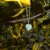 Collar de Aventurina Natural en Forma de Corazón Plata 925