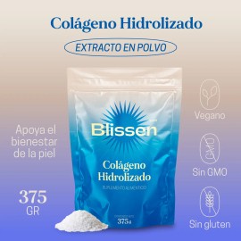 Blissen Colgeno Hidrolizado 375 g - Extracto en Polvo de Colgeno tipo I con Glucosamina, Magnesio Marino, Vitamina C y Vitamina D3 - Suplemento...    