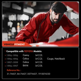 A-Premium Ignition Distributor with Cap and Rotor Compatible with Toyota Camry 1996, RAV4 1996-1997, Celica 1996-1999, 2.2L