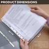 ZYBUX - 100 X A4 Plastic Punch Punched Pockets FOLDERS