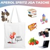 QITIXI:OU Aperol Spritz JGA Bag, Aperol Spritz Gift Fabric Bag,