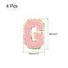 sourcing map Chenille Iron-On Letter Patch Alphabet G 3.1 Inches
