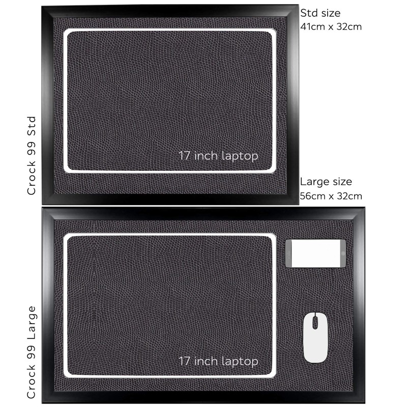 BLACK LAPTOP TRAY: Bean Bag Cushioned Laptop Desk, Padded TV