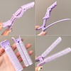 Portable Travel Hair Volumizing Roll Clip for Styling Set Pink 4ea