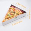 KeaJuidy 24pcs Triangle Pizza Box with Inner Pads Mini Pizza