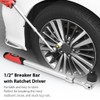 FIRSTINFO 1/2" Drive Extendable Breaker Bar Ratchet Wrench Length 17.2