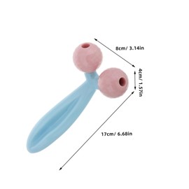 SAFIGLE Shaped Manual Face Roller Massager for Skincare Portable Facial Massage Tool for Home Travel Gentle All Skin Types Adapts to Facial Curves Convenient Relaxation Device